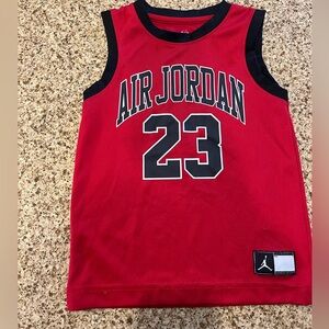 Jordan Red & Black 'Air Jordan 23' Kids Basketball Tank
